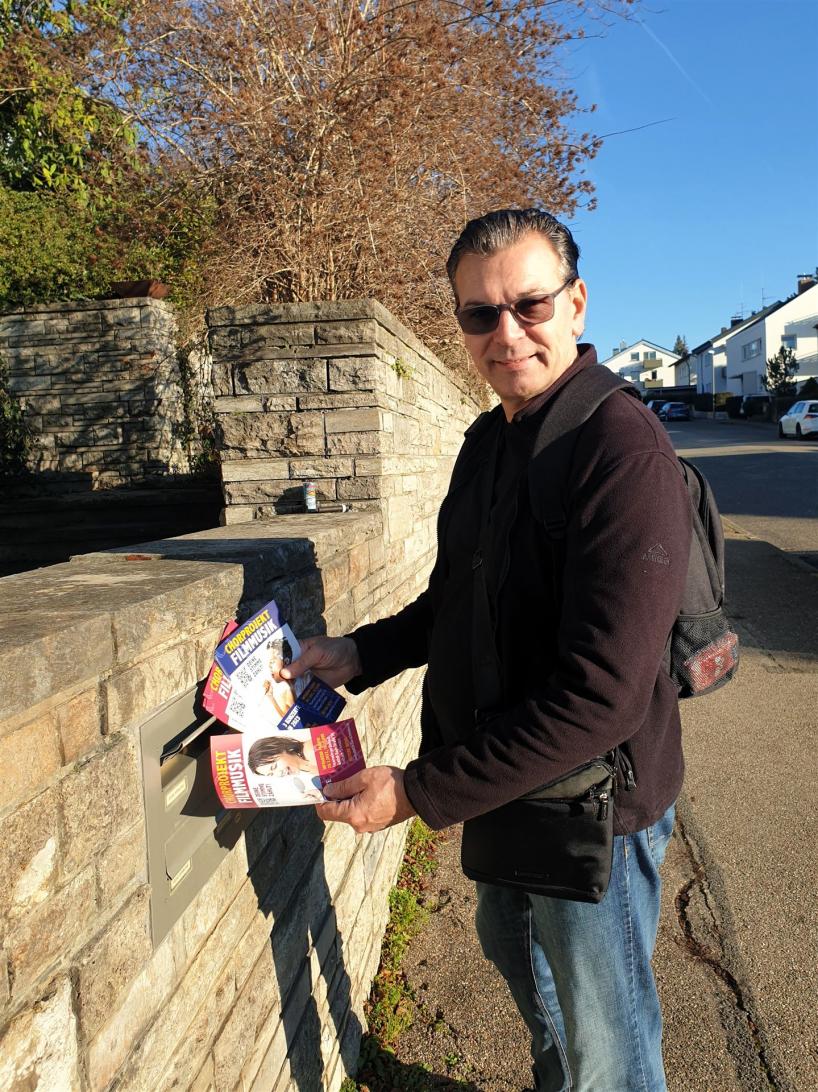 Flyer Verteilung Concordia Schmiden